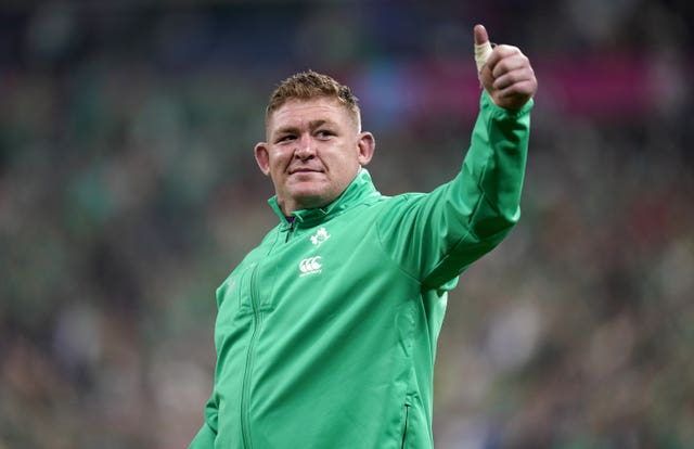 Prop Tadhg Furlong gives a thumbs up