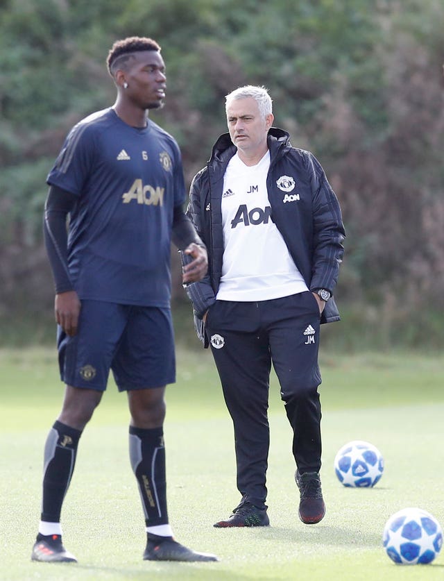 Mourinho (right) had a fractious relationship with Paul Pogba (left)
