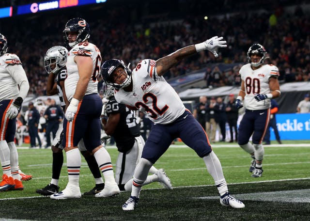 David Montgomery helped the Bears get back into the contest 