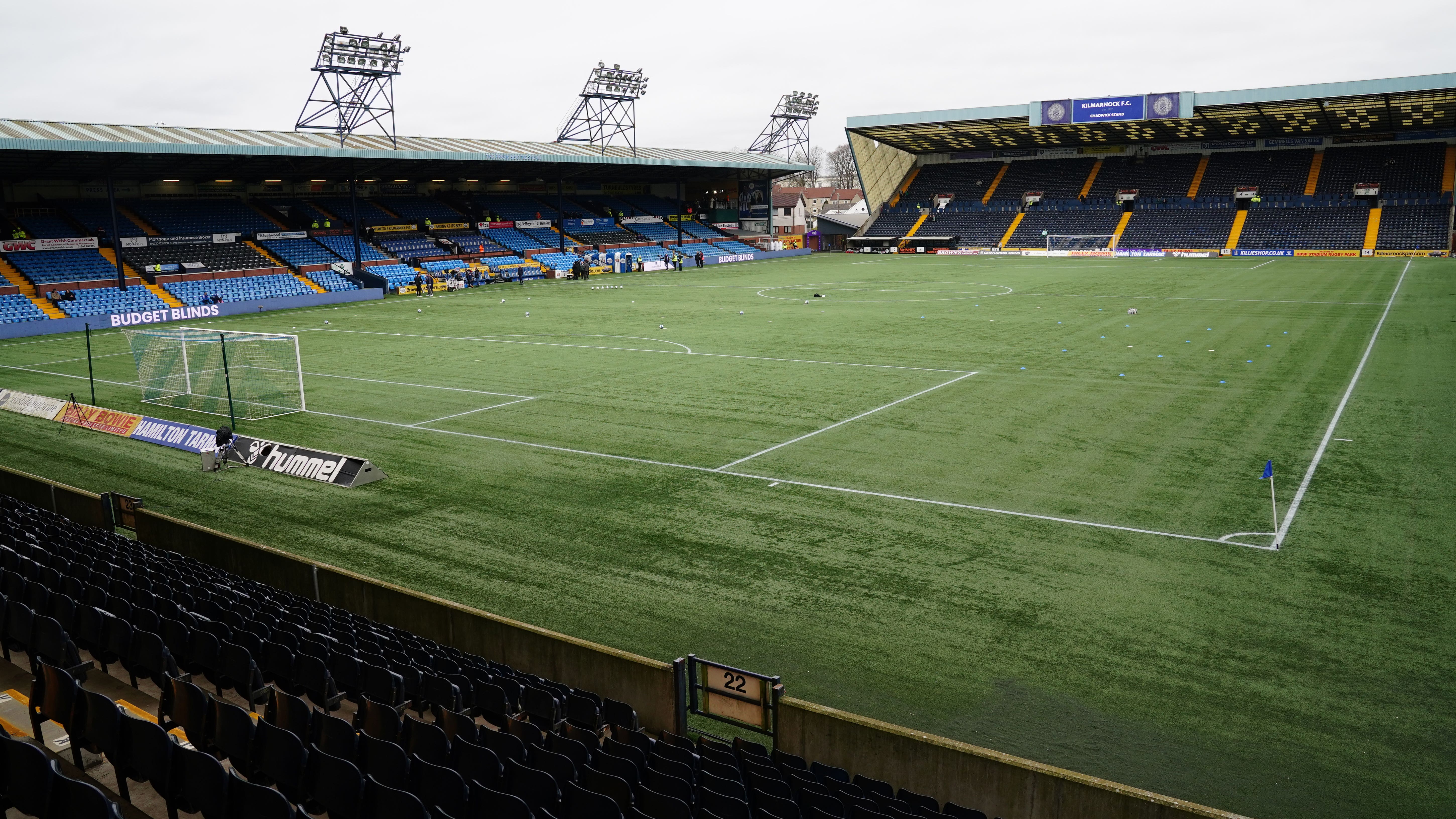 Kilmarnock hosted Ross County at Rugby Park (Jane Barlow/PA)