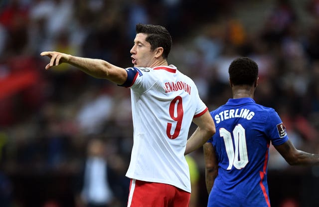 Poland, and their players like star striker Robert Lewandowski, pictured, had refused to play against Russia