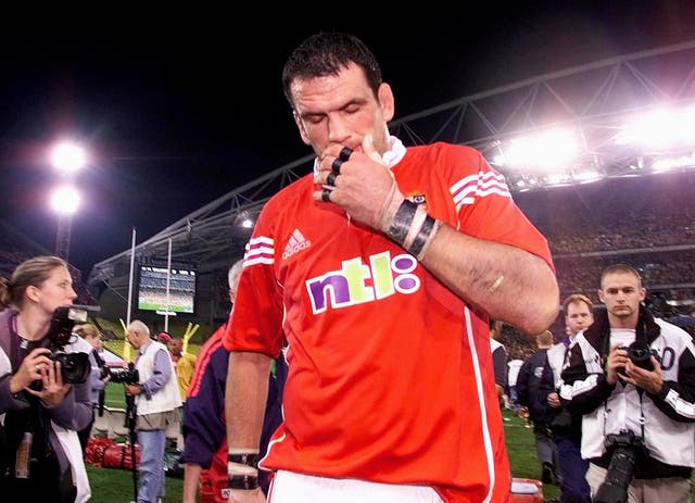 British and Irish Lions captain Martin Johnson walks off dejected at the final whistle of the Third Test against Australia in 2001