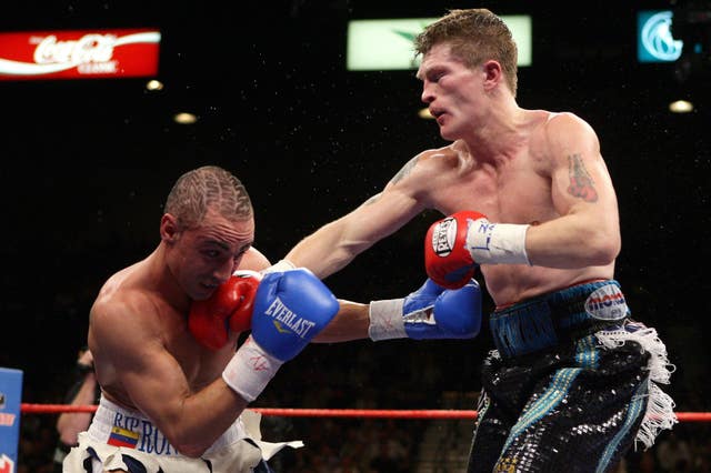 Ricky Hatton in action