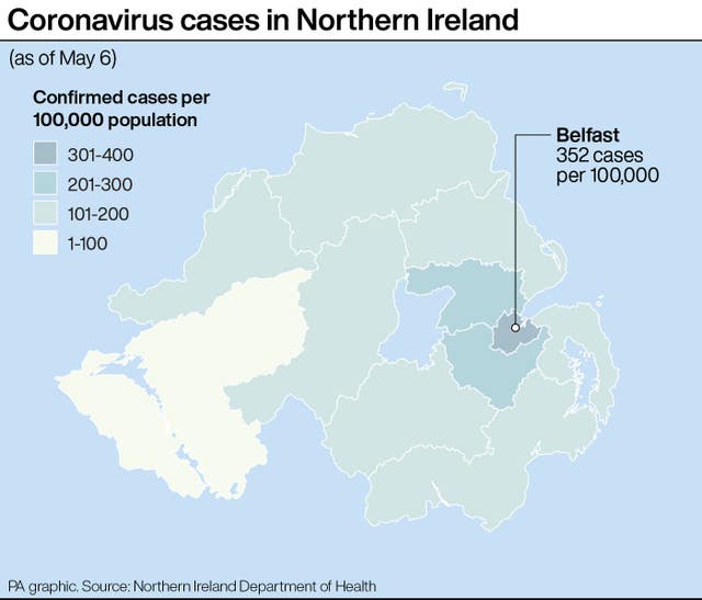Coronavirus case in Northern Ireland