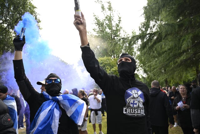 Anti-immigration rally – Glasgow
