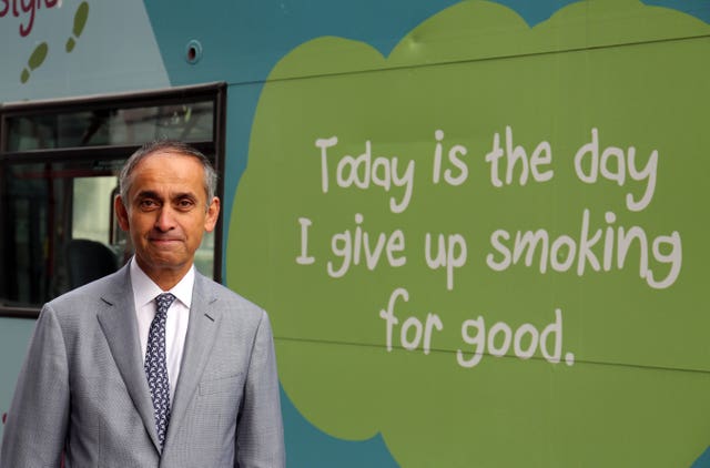 Professor Lord Ara Darzi, during the launch of the London Health Commission's, London bus promoting the need to improve the health of Londoners (Chris Radburn/PA)