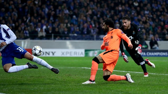 Mohamed Salah scored his 30th goal of the season against Porto