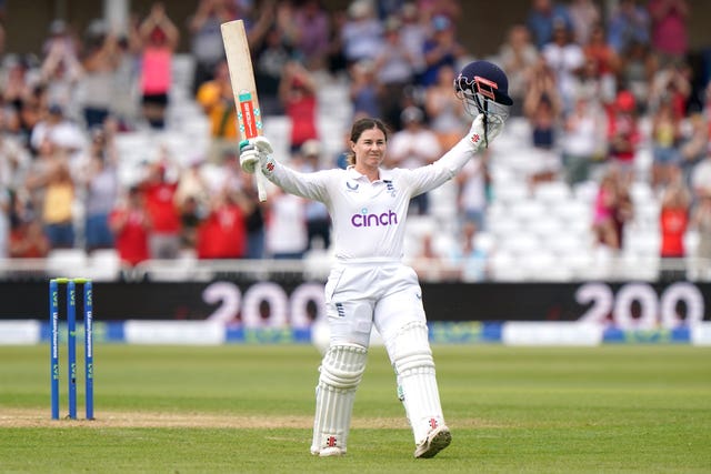 Tammy Beaumont batted for more than eight hours (Tim Goode/PA)