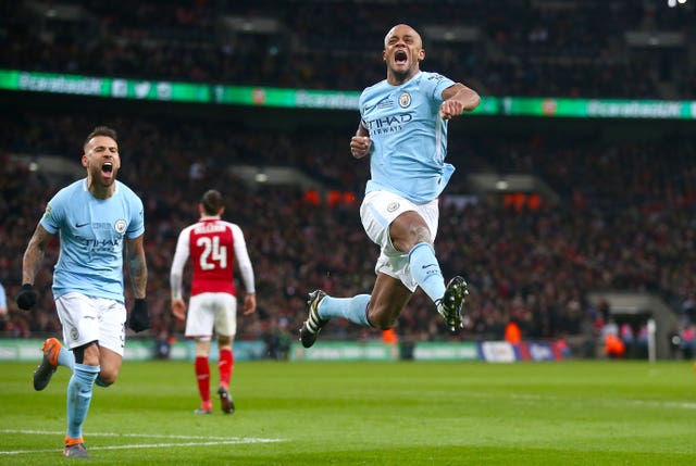 Kompany put City 2-0 ahead to top off a man of the match display