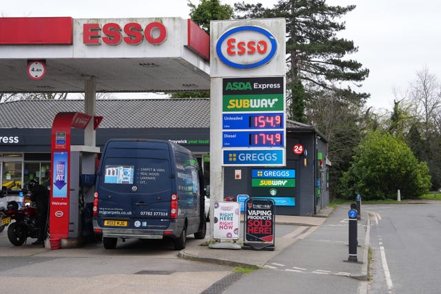 Motorists fill up at the the Braywick Esso garage on Windsor Road, 