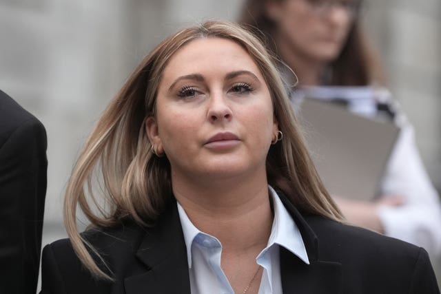 Nikita Hand leaving the High Court in Dublin