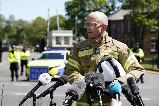 Chief fire officer Rob MacDougall 