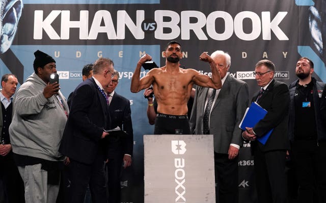 Amir Khan, pictured, believes a win over Kell Brook could 