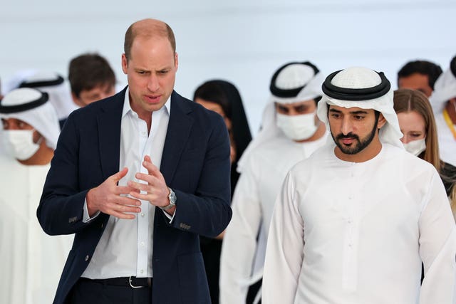 The Duke of Cambridge visits the United Arab Emirates