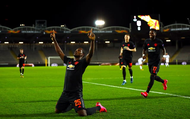 Odion Ighalo scored a fine goal as Manchester took control of their round of 16 tie with a comfortable win at LASK.