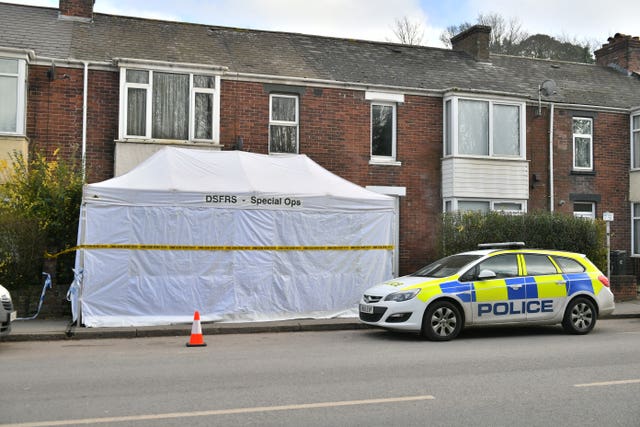 The property on Bonhay Road where the body of Anthony Payne, 80, was discovered (Ben Birchall/PA)