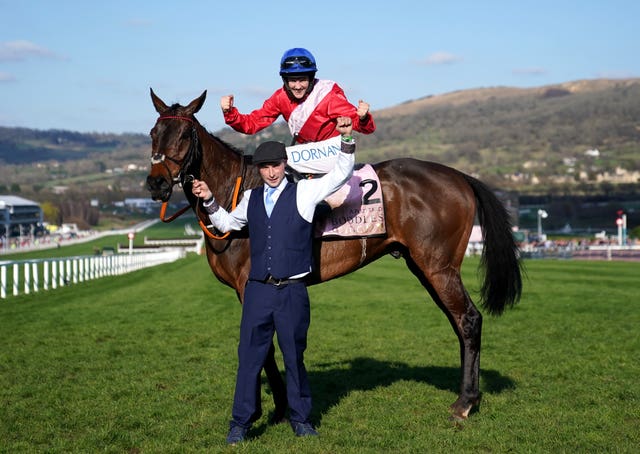 Rachael Blackmore and A Plus Tard after winning the Cheltenham Gold Cup 