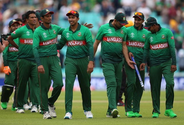Bangladesh caused the first upset of the tournament by stunning South Africa (Nigel French/PA)