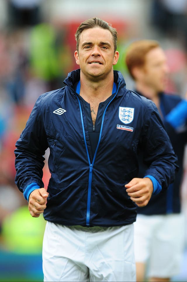 Soccer Aid under Robbie Williams has raised £24m for Unicef (Rui Vieira/PA)