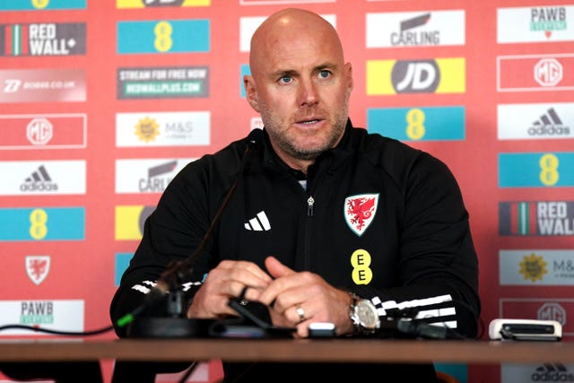 Rob Page at a press conference