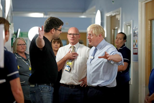 Prime Minister Boris Johnson visits Whipps Cross