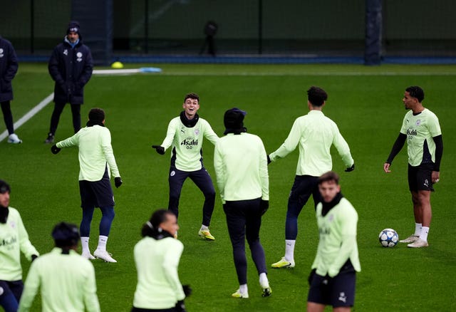 s Phil Foden during a training session
