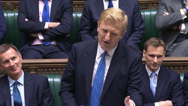 Shadow deputy prime minister Oliver Dowden speaking in the Commons