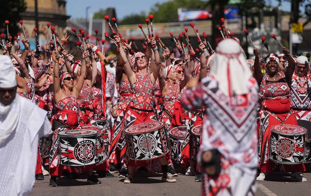 Notting Hill Carnival 2025 drummers
