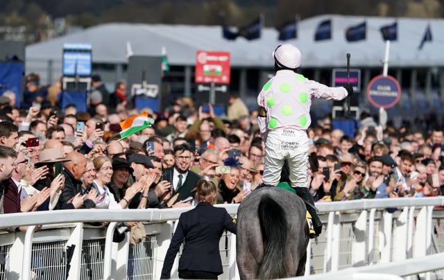 Paul Townend celebrates 