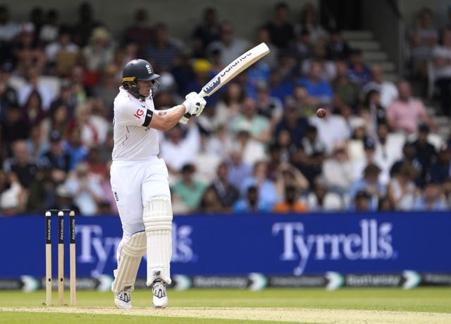 Jamie Smith bats for England during the first Test against India