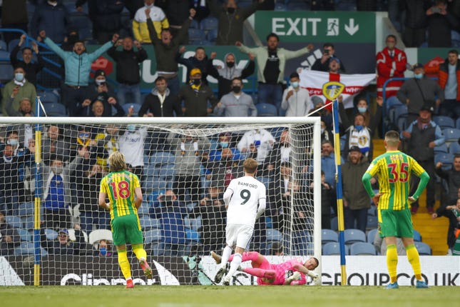 Leeds supporters' watched Premier League football at Elland Road again for the first time in 17 years and witnessed a comfortable 3-1 win over West Brom with Patrick Bamford on target 