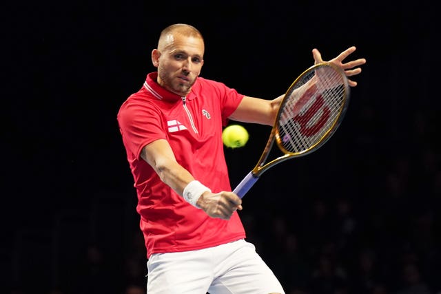 Dan Evans, pictured, earlier defeated Aiden McHugh (Jane Barlow/PA)