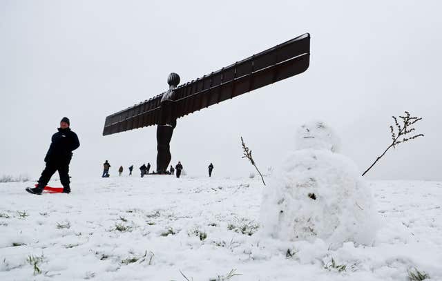 The Angel of the North has weathered many storms in its 20 years