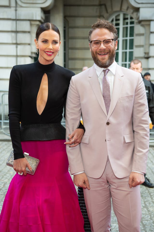 Charlize Theron and Seth Rogen at the Long Shot special screening in London