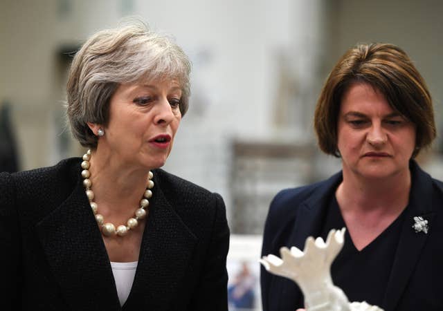 Theresa May and Arlene Foster