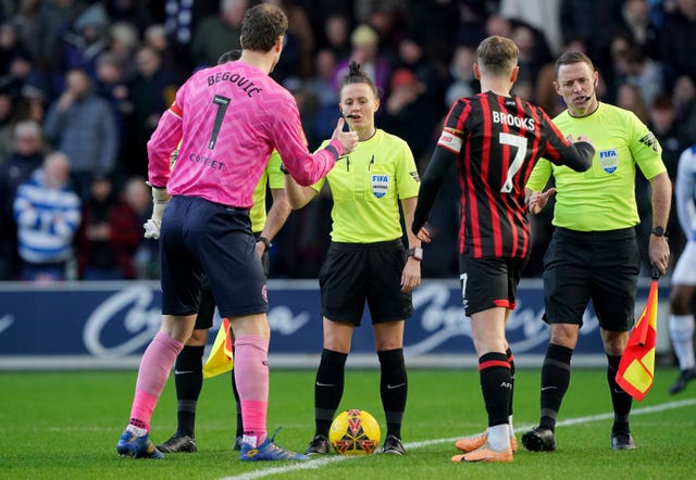 Rebecca Welch officiated last weekend's FA Cup tie between QPR and Bournemouth