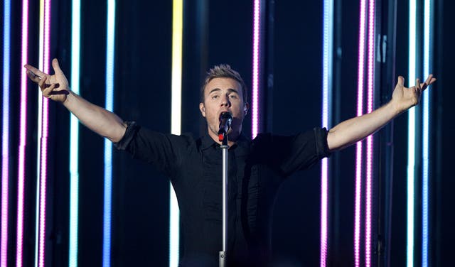 Take That star Gary Barlow at the MTV Europe Music Video Awards in Liverpool