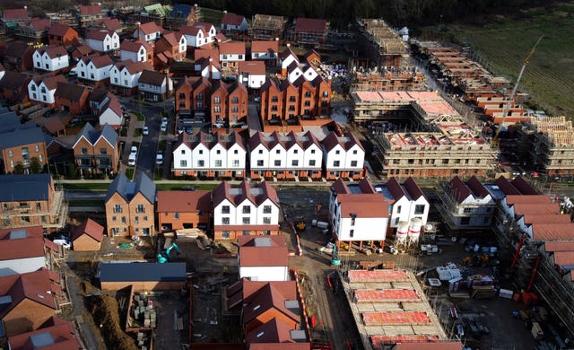 View of a housing development in Kent from above