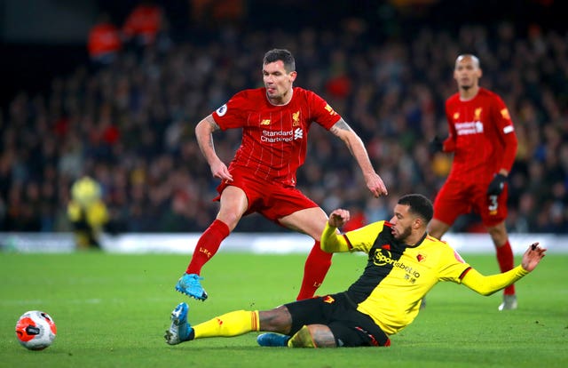 Lovren (left) was criticised for his display against Watford 