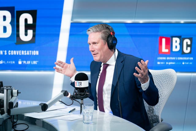 Keir Starmer phone-in on LBC