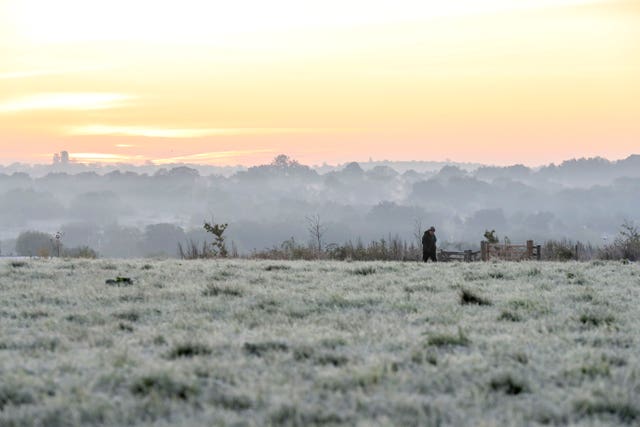 Frosty conditions are forecast for Christmas Day morning