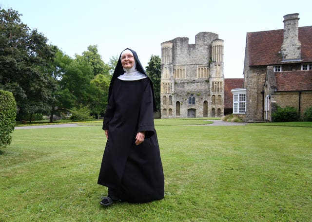 Mother Mary David at St Mary's Abbey, also known as Malling Abbey, in West Malling, Kent