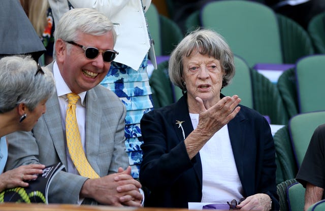 Dame Maggie Smith at Wimbledon