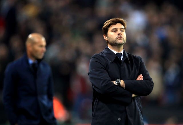 Mauricio Pochettino on the touchline during Tottenham's clash with Real Madrid
