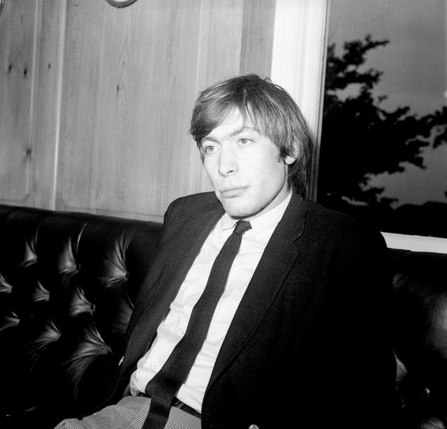 Charlie Watts a year after he joined the band 