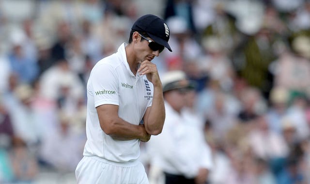Alastair Cook endured a poor day in the field (Anthony Devlin/PA)