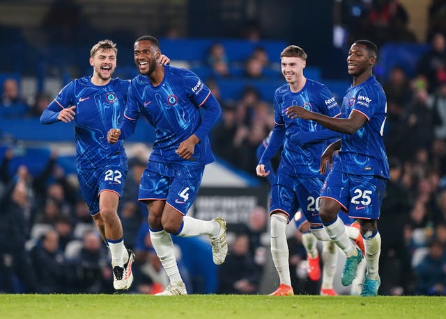 Chelsea’s Tosin Adarabioyo celebrates scoring the opener