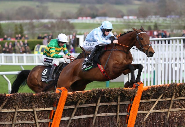 Honeysuckle on her way to winning last year's Champion Hurdle