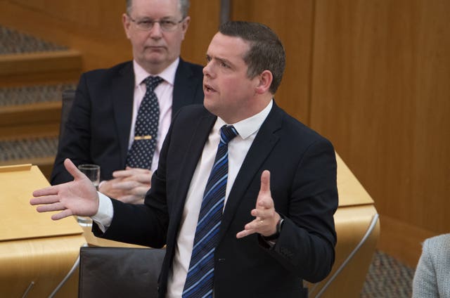 Douglas Ross in Holyrood