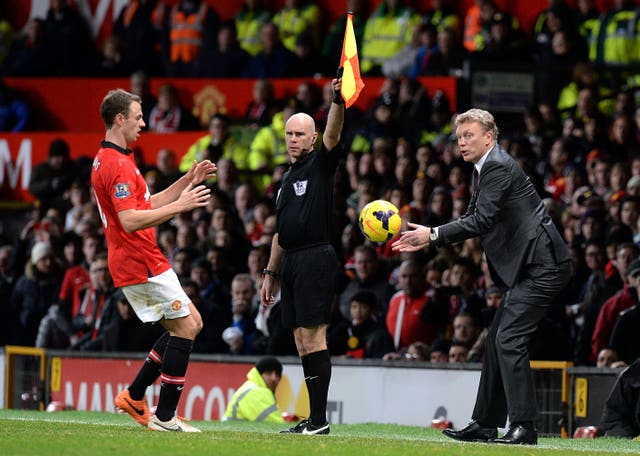 Jonny Evans in action for Manchester United